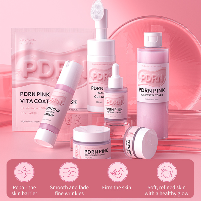OEM Private Label Korean Skincare Set Natural Organic Hydrating Nourishing Facial Care Kit Vegan Skin Care