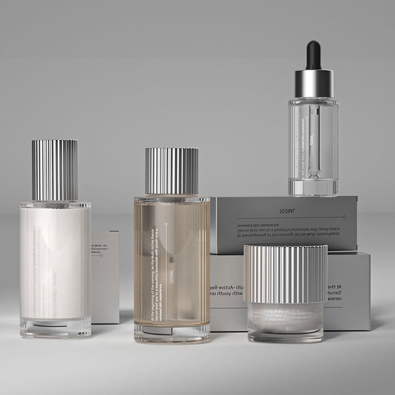 UV Resistant 15ml 30ml 1oz Silver Colored Cylinder Beige Glass Dropper Bottle Unique for Face Cream Serum Oil