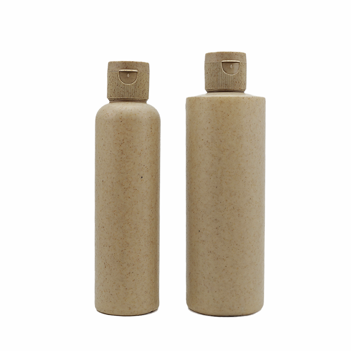 Eco Friendly Degradable Biodegrade Material Wheat Straw Plastic Cosmetic Cream Skin Care Bottles Jars