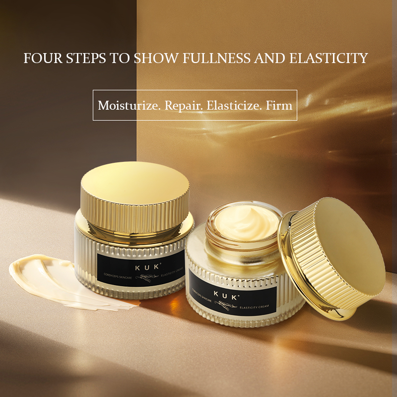 KUK Private Label Cordyceps Anti Aging Face Cream Peptide Firming Brightening Moisturizer Night Repair OEM Custom Logo Skincare