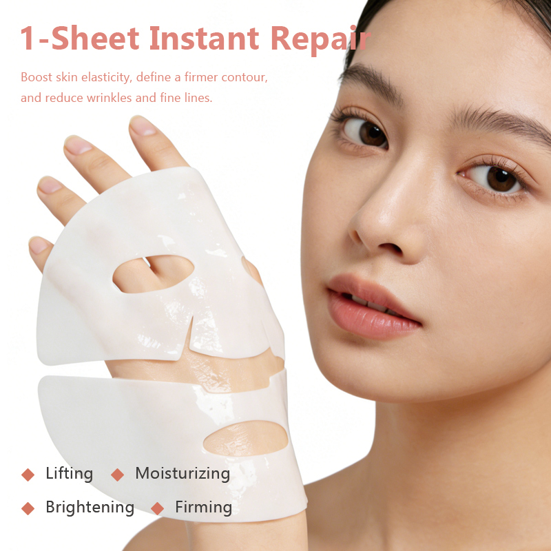 Hot Selling Private Label BIO-Collagen Herbal Hydrating Whitening Anti-Aging Anti-Acne Anti-Wrinkle Sheet Facial Mask
