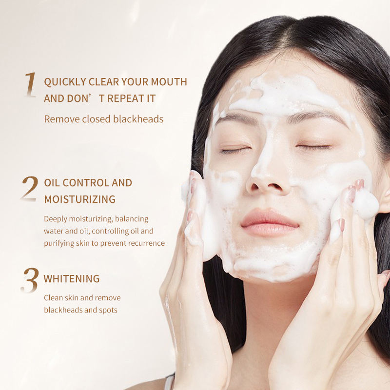 OEM Private Label BHA Salicylic Acid Gel Cleanser Gentle Acne Face Wash for Oil Control Acne Clearing Liquid Facial Cleanser