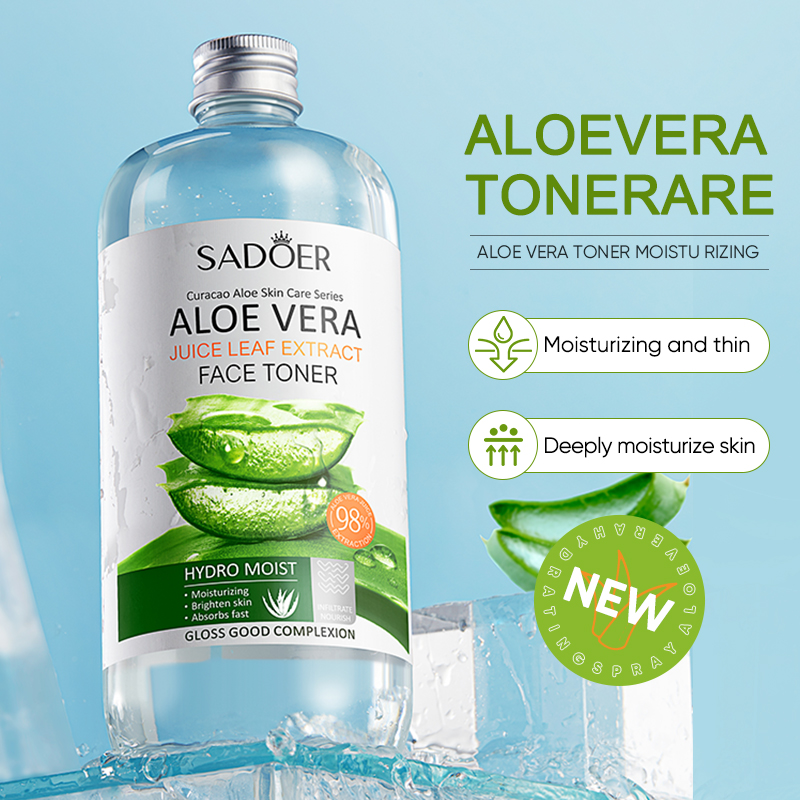Aloe Vera 98% Natural Organic Vegan Anti-Acne Face Care Beauty Moisturizing Mist Spray Serum Exfoliating Gel Face Cream Lotion