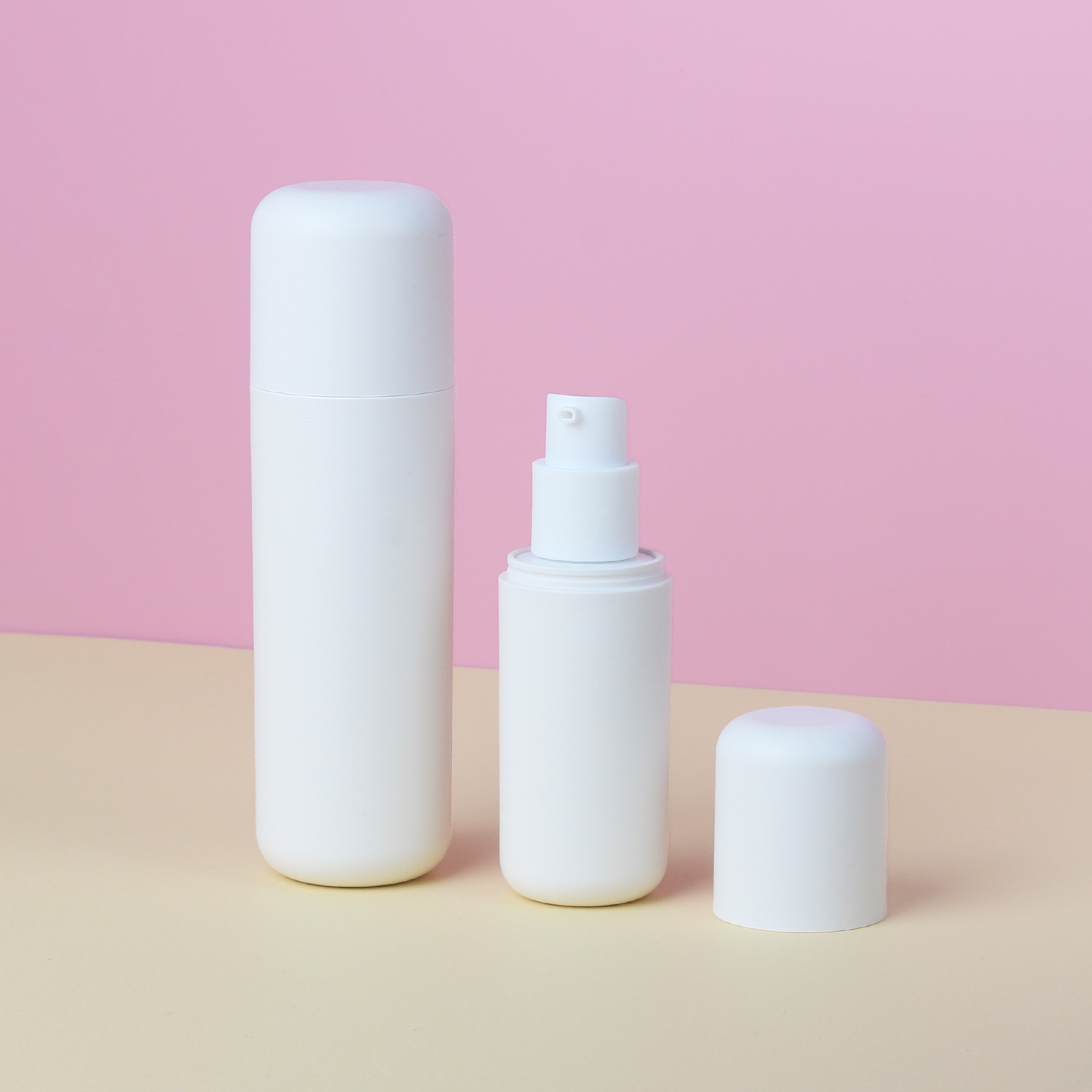DALICA Eco-Friendly Cosmetic Packaging Set-Empty Jars/Bottles for Face Cream Lotion Skincare (PP Plastic Airless Pump