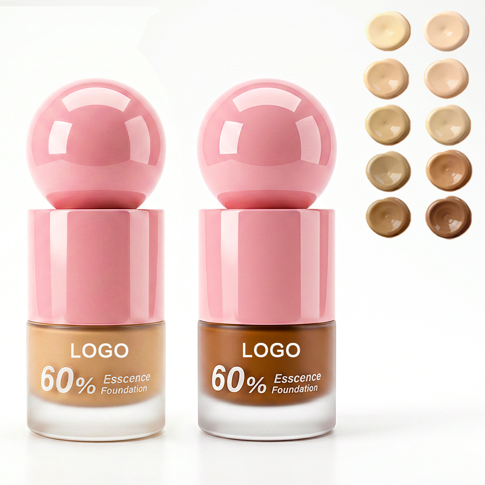 OEM LOGO Custom Private Label Foundation Makeup Face Vegan Matte Full Coverage Waterproof Liquid Foundation For Black Skin All