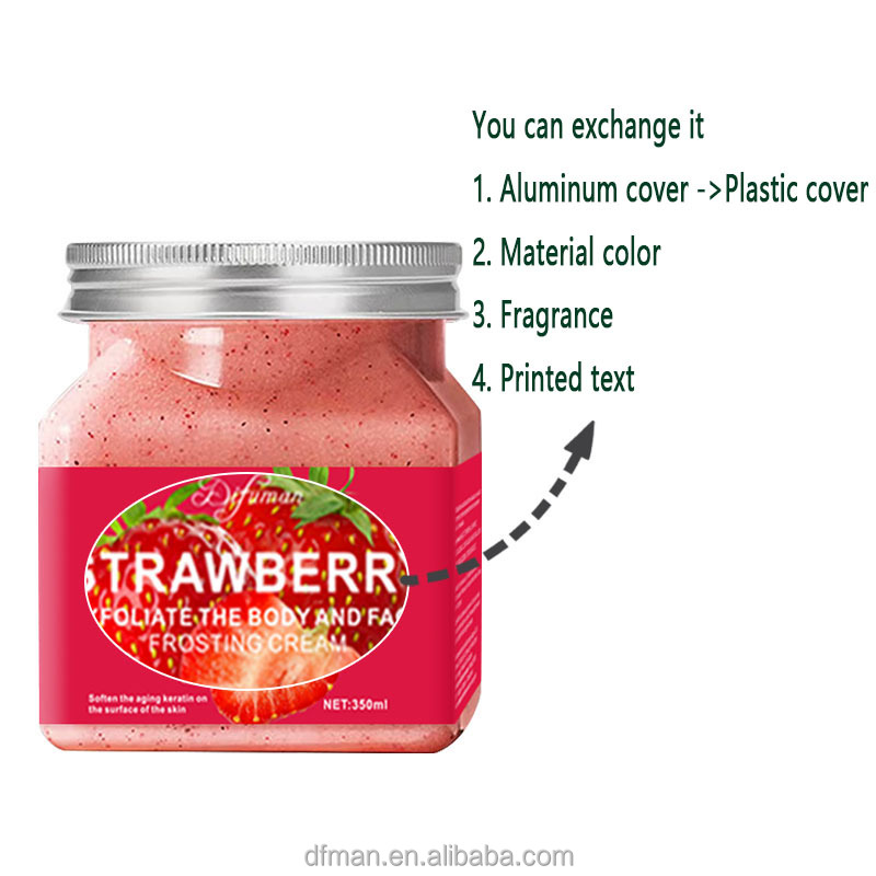 Customizable Aloe Vera & Strawberry Body Facial Scrub