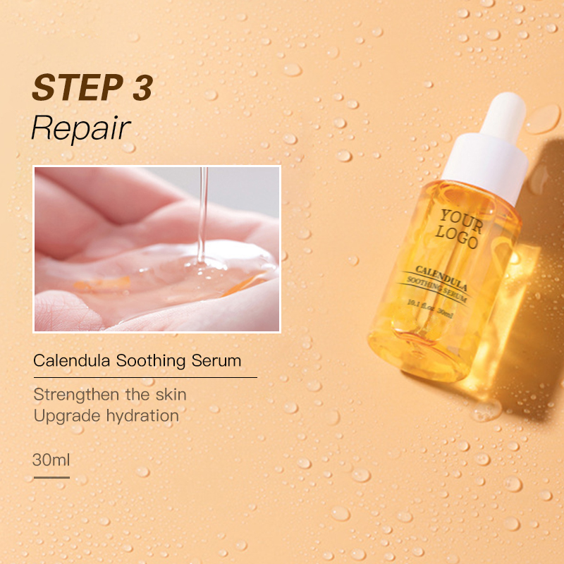 Calendula No Logo Whitening Facial Anti Acne Anti Aging Skin Oem Custom Private Label Skin Care Set for Women