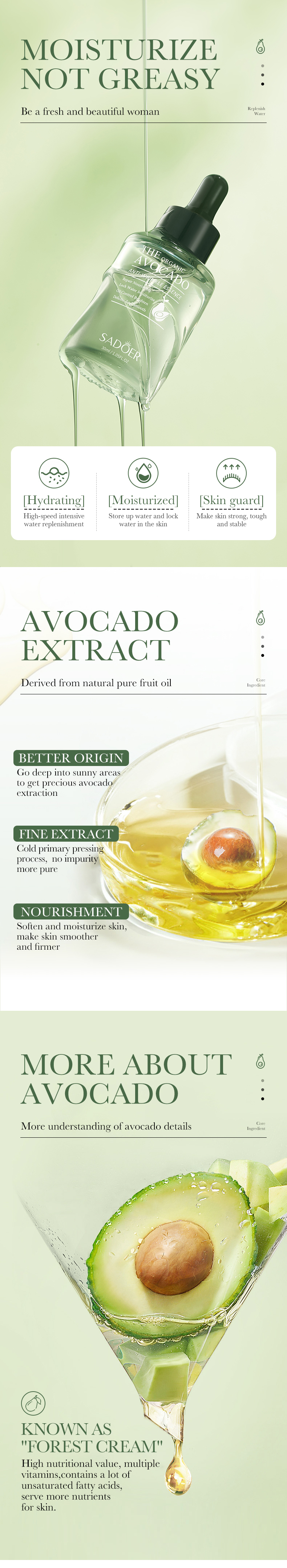Avocado Skin Care Product