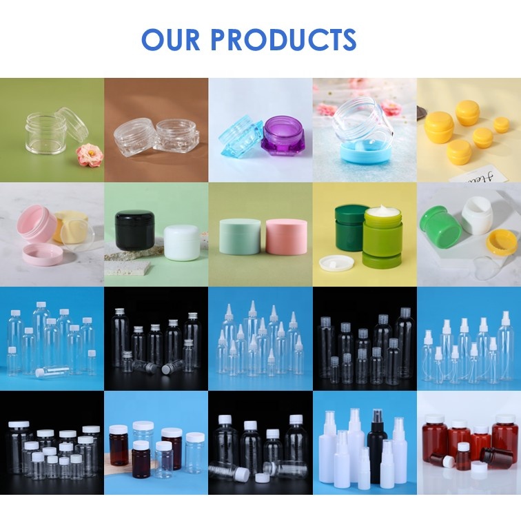 Manufacturers Wholesale Customized Color 3g 5g PS Square Cream Bottles Cosmetic Plastic Jars Plastic Boxes Screw Top Skin Care