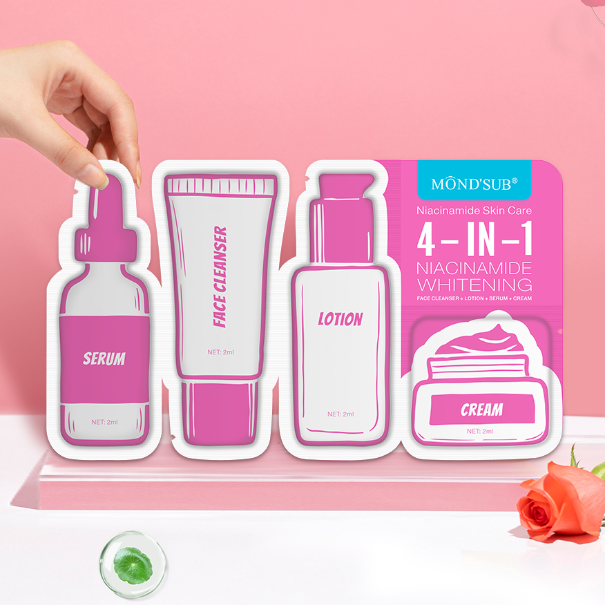 Private Label 4-in-1 Firming Peptides Brightening Moisturizing Whitening Anti-Aging Facial &amp; Body Hand Foot Travel Skin Care Set