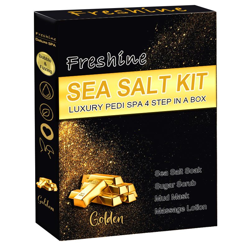 Professional Natural Skincare Products Sugar Scrub Sea Salt Bath Exfoliator Foot Moisturizer Mask Deluxe Pedicure Kit Foot Spa