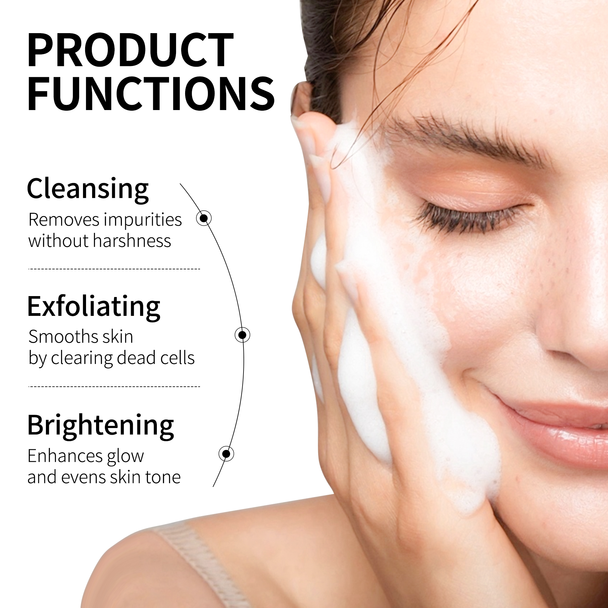 Illuminating Advanced Lactic Acid Exfoliating Face Cleanser for Dullness and Uneven Texture Skin Wash Manufacturer