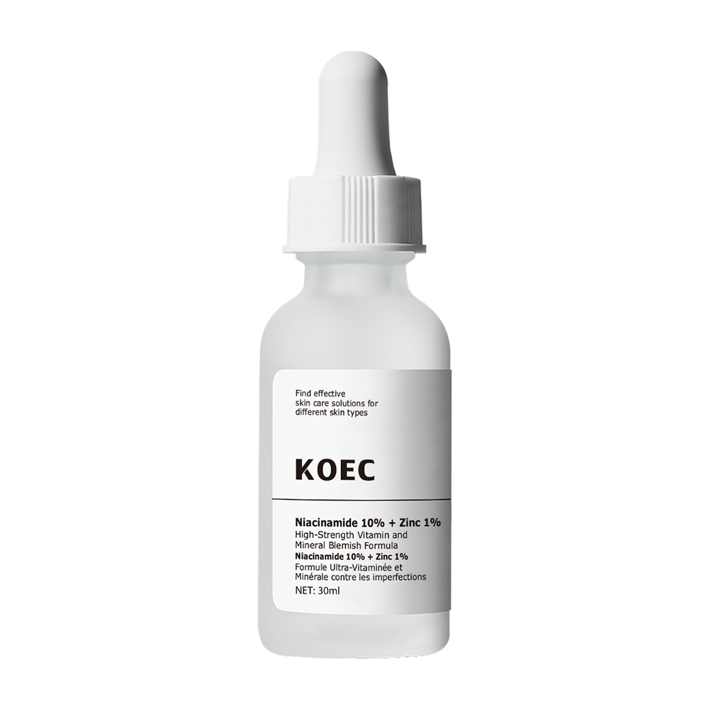 KOEC Niacinamide 10% +Zinc 1% Solution Natural Facial Serum Set,HA , Caffeine , AHA, Salicylic Acid, Retinol, Solution,Wholesale