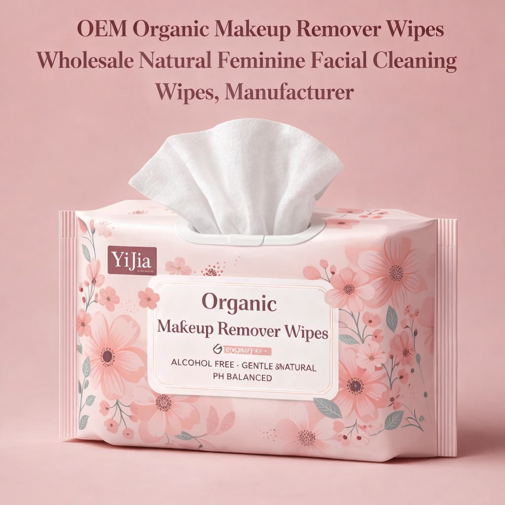 OEM Organic Makeup Remover Wipes Wholesale Natural Feminine Facial Cleaning Wipes Manufacturer