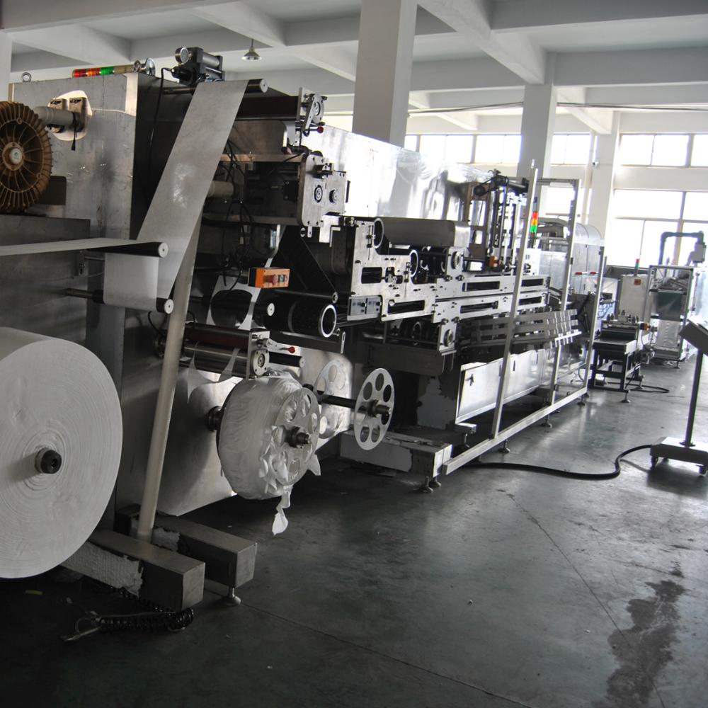 Full Automatic 3-step Skin Care Non-Woven Face Mask Production Line Making Machine