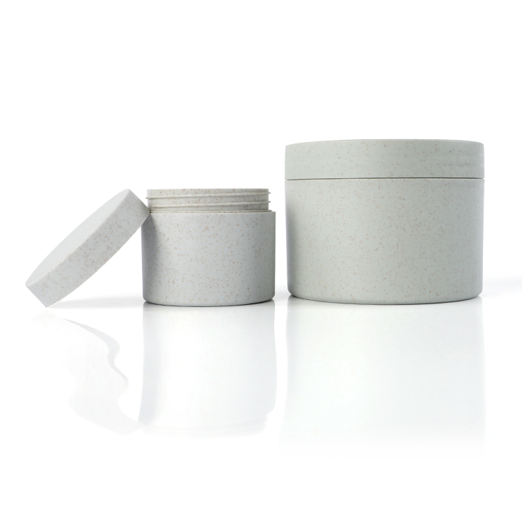 Eco-friendly Recyclable Biodegradable Cosmetic Cream Jar Plastic Wheat Container 10g 20g 30g 50g 100g 150g 200g 250g in Stock