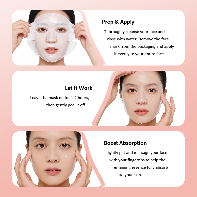 Hot Selling Private Label BIO-Collagen Herbal Hydrating Whitening Anti-Aging Anti-Acne Anti-Wrinkle Sheet Facial Mask
