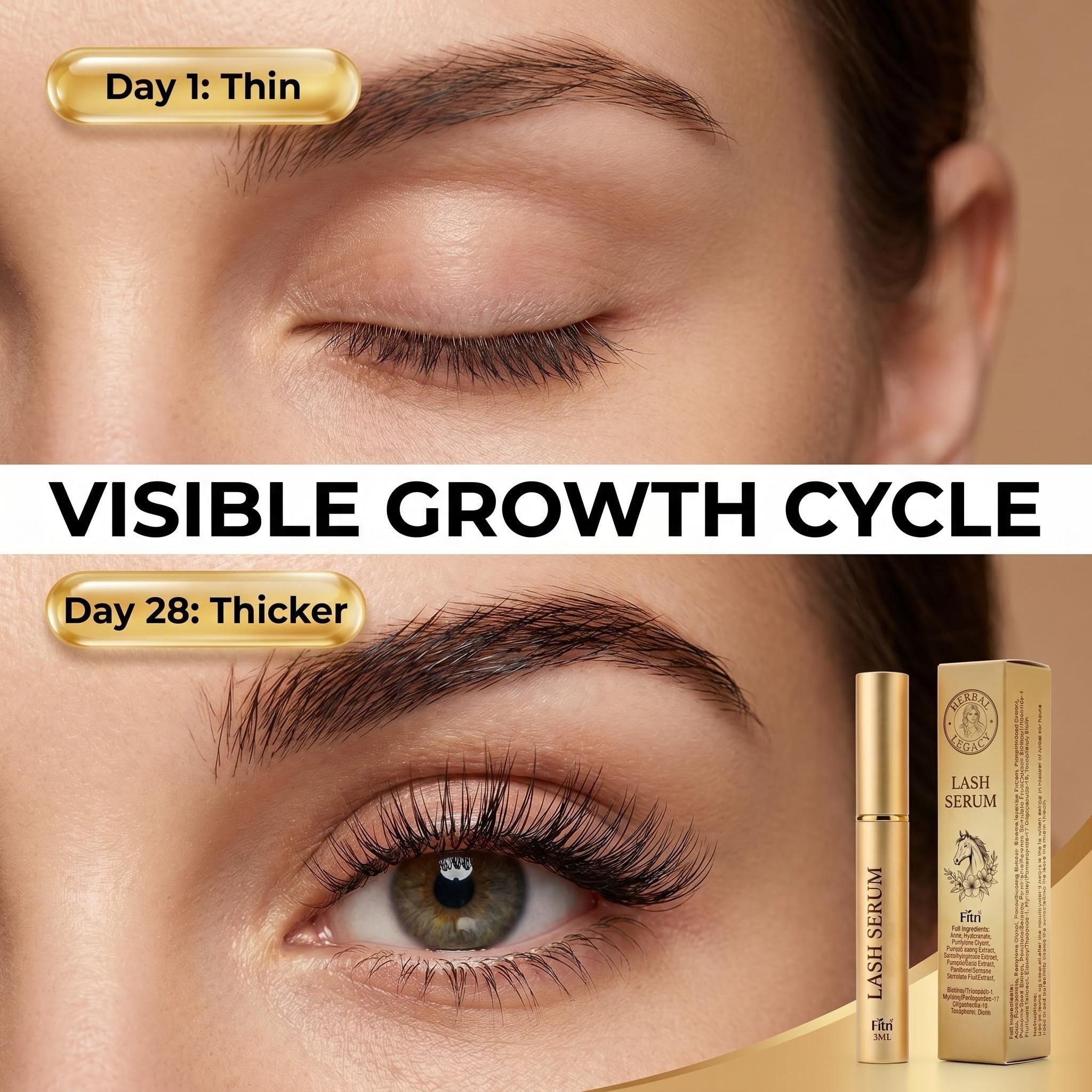 Eyelash Growth Serum Manufacturer CPNP MSDS Certified 21 Days Visible Results Vegan Natural Herbal Lash Enhancer Factory Supply