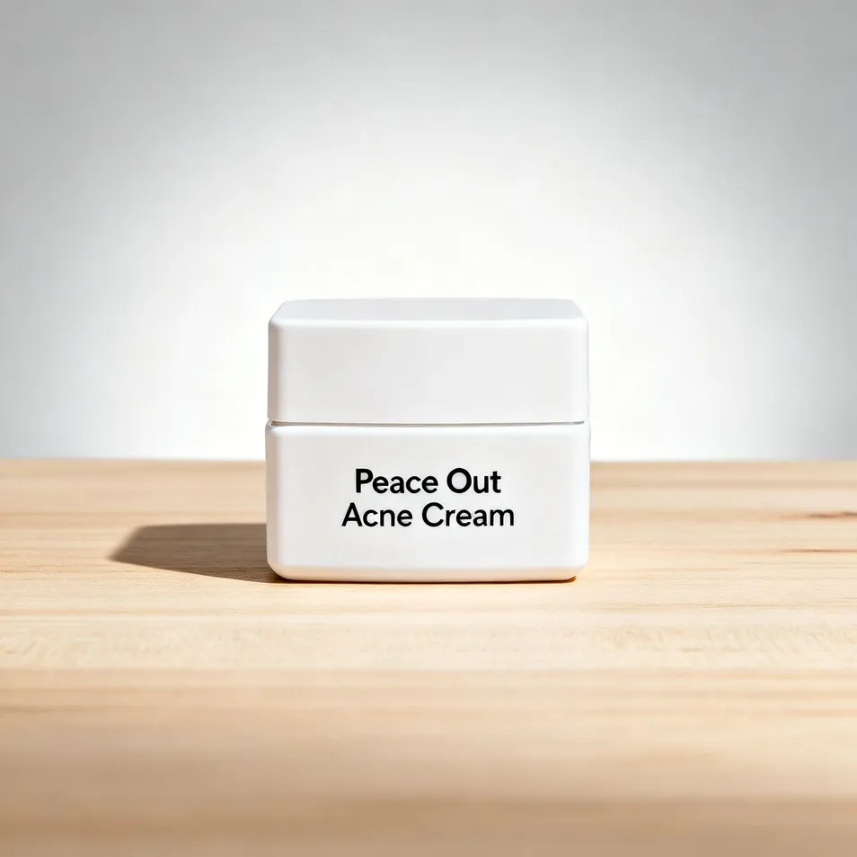 Acne cream packaging view