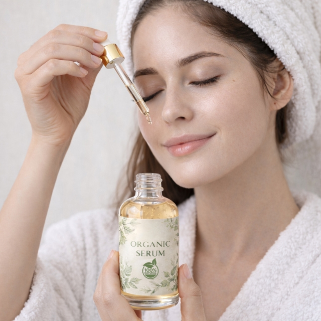 Wholesale Organic Rosehip &amp; Calendula Hydrating Face Serum Bulk Supply ISO Certified Natural Skincare Manufacturer