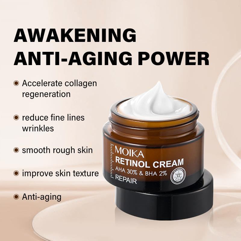 New Arrival Retinol Face Cream Herbal Moisturizing Anti-wrinkle Anti Puffiness Retinol Peptides Face Cream 30g\pc