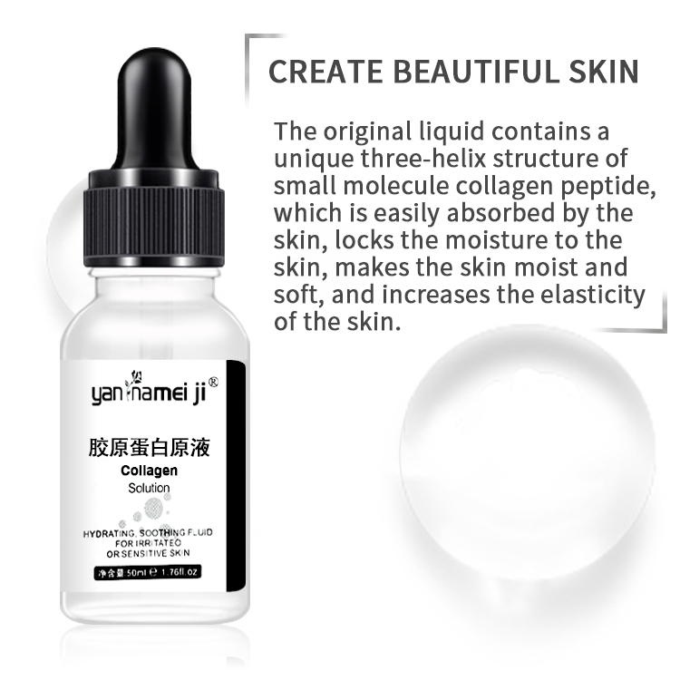 Have Stock Anti-Aging Hyaluronic Acid Face Serum Moisturizing Collagen Whitening Solution with Anti-Wrinkle Feature Liquid Form