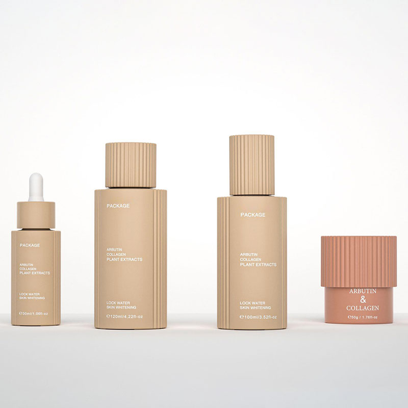 UV Resistant 15ml 30ml 1oz Silver Colored Cylinder Beige Glass Dropper Bottle Unique for Face Cream Serum Oil