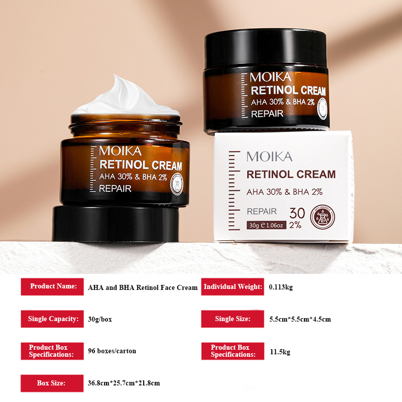 New Arrival Retinol Face Cream Herbal Moisturizing Anti-wrinkle Anti Puffiness Retinol Peptides Face Cream 30g\pc