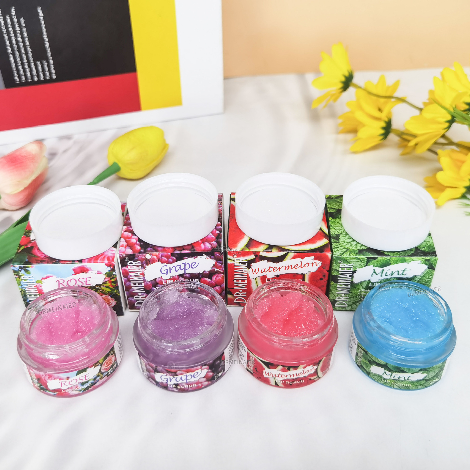 Wholesale Lip Scrub Hydrating Moisturizing Collagen Sugar Lip Mask Genuine Crystal Lightening Batch Lip Scrub