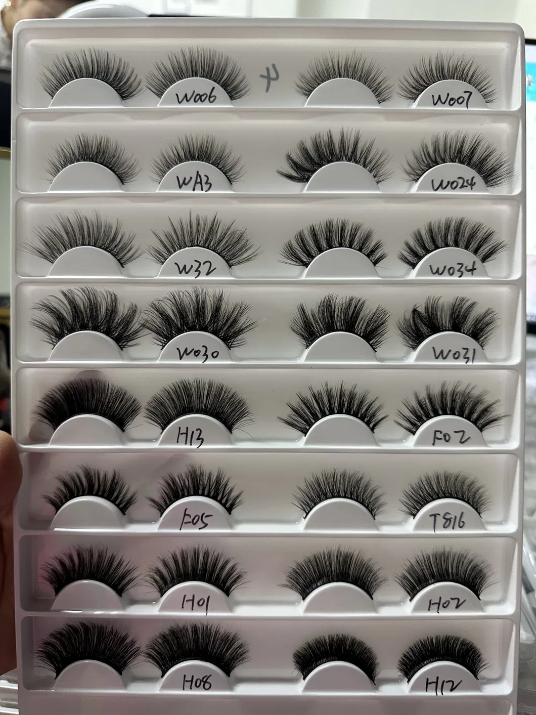 رموش خاصة ناعمة ورقيقة علبة رموش حجم 15mm 25mm