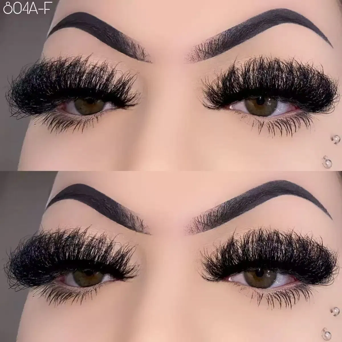 رموش روسية طبيعية طويلة رقيقة كاملة شريط مزيف زوج واحد 3D رموش
