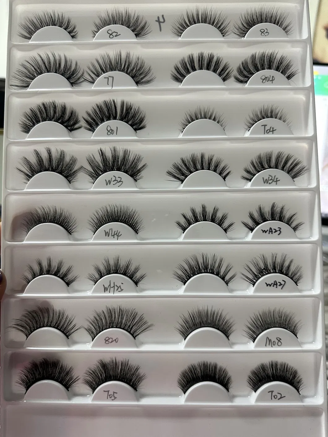 رموش خاصة ناعمة ورقيقة علبة رموش حجم 15mm 25mm