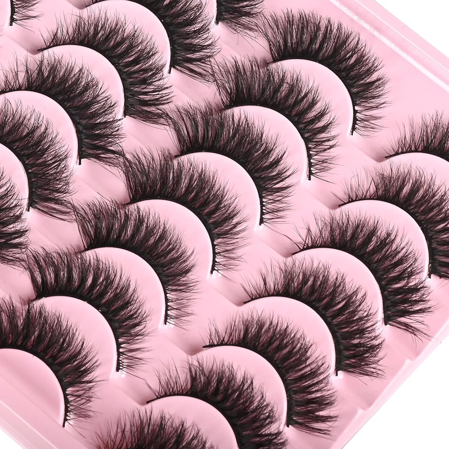 مجموعة رموش صناعية من Beautichen 20 - رموش فوكس مينيك طبيعية وكثيفة، أنماط رقيقة ومجعدة لمكياج يومي، حفلات، زفاف ومظهر مسرحي