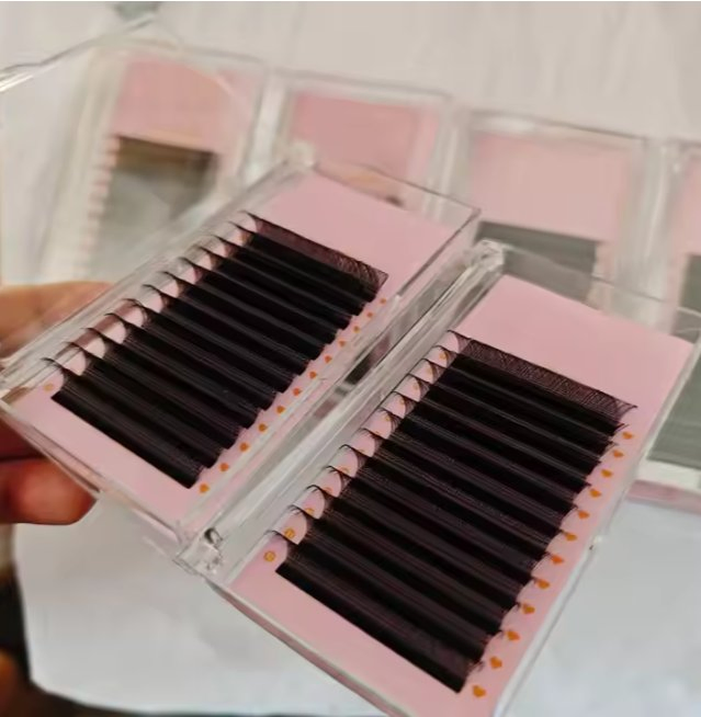 مخ Extensions رموش مينيك سوداء غير لامعة 0.03 0.05 0.07mm إمدادات تمديد الرموش من كاشمير مخملي داكن ناعم صناديق الرموش