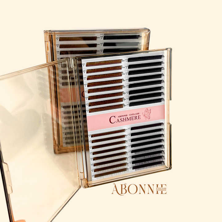 C D Curl eyelash Extensions Brown Cashmere Lash PBT فردي تمديد العين التمديدات faux Natural Mink eyelash Extensions