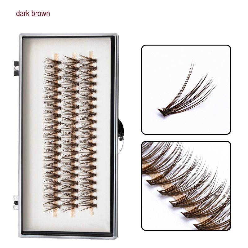 20PCS رموش ملونة فردية رموش مزيفة على شكل C