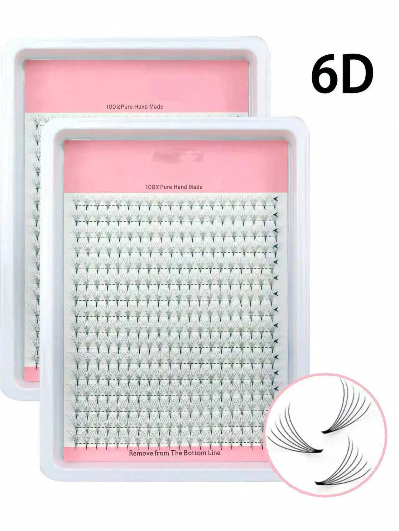 2D 3D 4D 5D 6D 7D 8d 9d 10d 20d رموش صناعية من ألياف مِلك بِي تي مُصنّعة مسبقًا مجموعة رموش مروحة مُصنّعة مسبقًا
