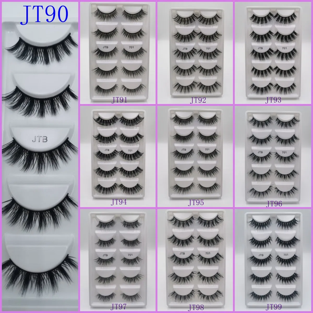 رموش مقلدة فاخرة 16mm 5D مع تعبئة مخصصة