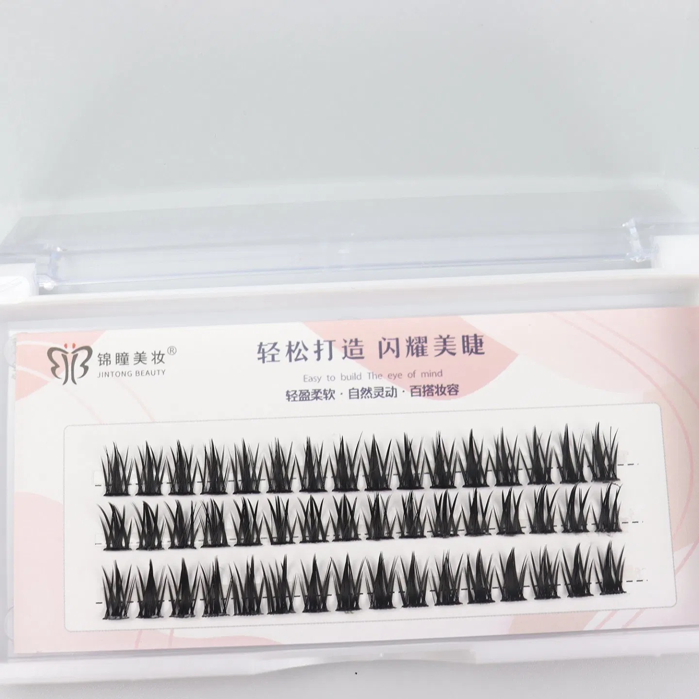 مجموعة جينتونغ للرموش رموش فردية رموش مقسمة تجعيد C/D 8-16mm طول تمديد الرموش الاصطناعية رموش مزيفة