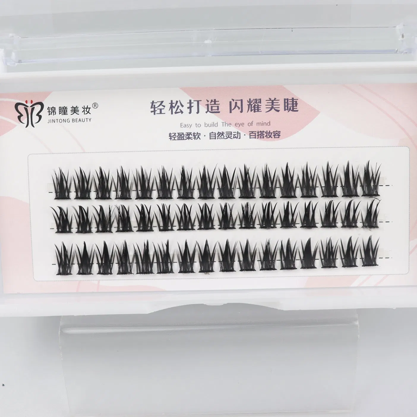 مجموعة جينتونغ للرموش رموش فردية رموش مقسمة تجعيد C/D 8-16mm طول تمديد الرموش الاصطناعية رموش مزيفة
