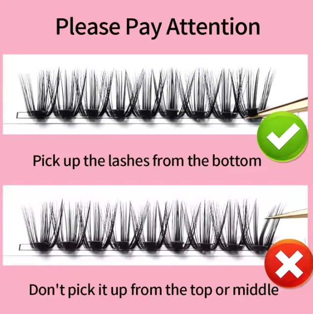 مجموعة رموش صناعية قابلة للتخصيص من الصين 30p-90p رموش د Curl سهلة الاستخدام مجموعة تمديد الرموش