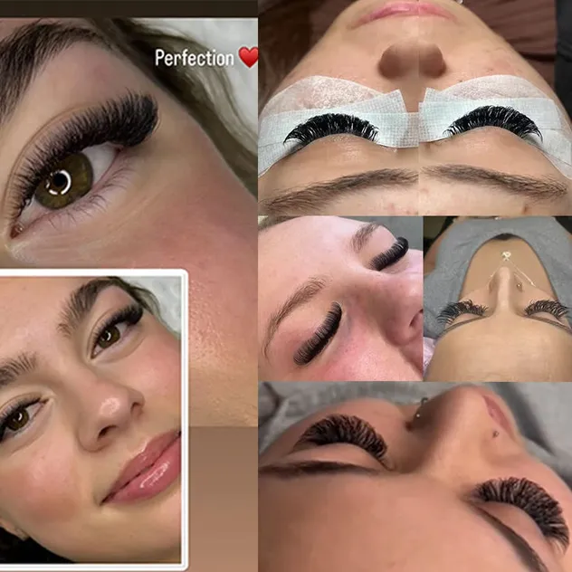 رموش صناعية على شكل حرف Y ناعمة وخفيفة من مزيج المنك الطبيعي