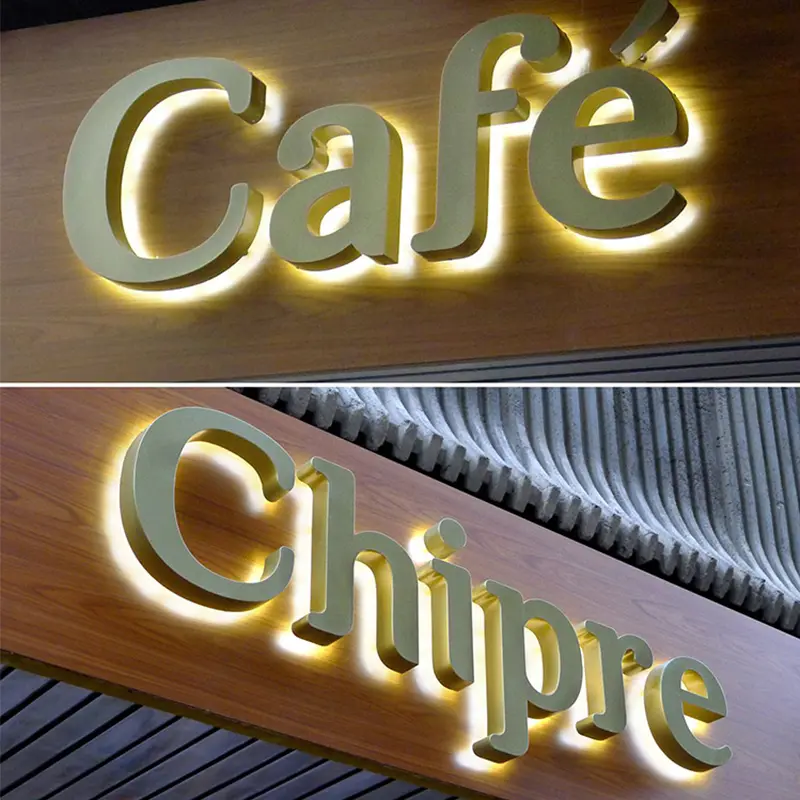 Custom Customized Stainless Steel Backlit Letters Signage - China Suppliers & Factory for Eye-Catching Shop Decoration Manufacturer, Factories
