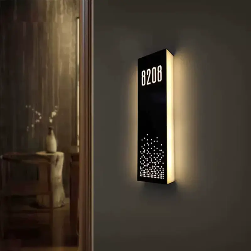 Custom Factory supply LED door sign house number signage doorplate sign Supplier, Suppliers