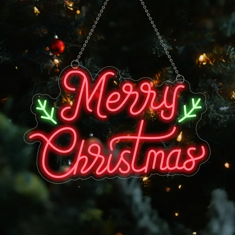 Custom Merry Christmas Neon Sign - Custom LED Holiday Decor with Joyful Message Manufacturer, Factories
