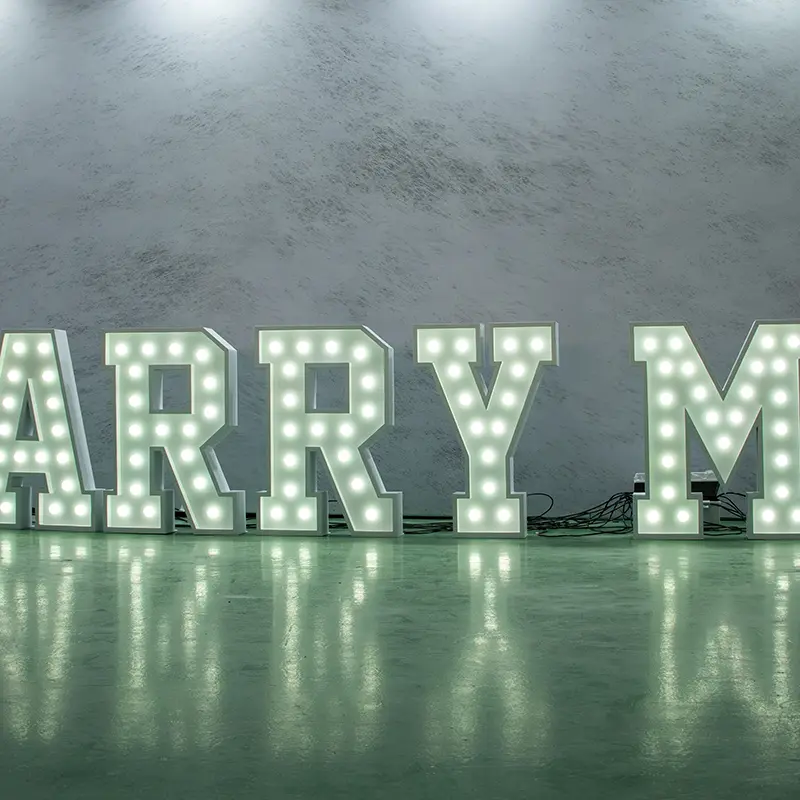 Custom 3ft, 4ft MARRY ME Marquee Letters - LED Wedding Decor from China Suppliers & Factory