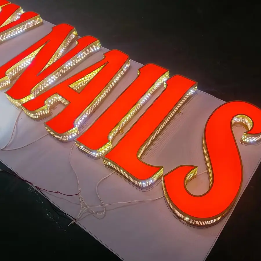 Custom LED Facelit & Sidelit Letters for Buisness, Storefront, Events