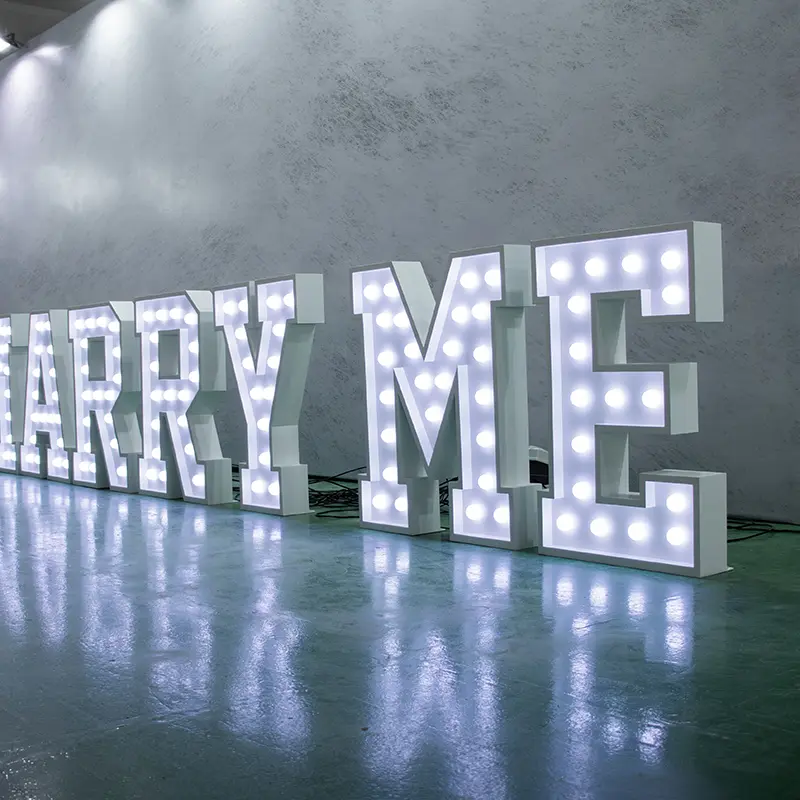 Custom 3ft, 4ft MARRY ME Marquee Letters - LED Wedding Decor from China Suppliers & Factory
