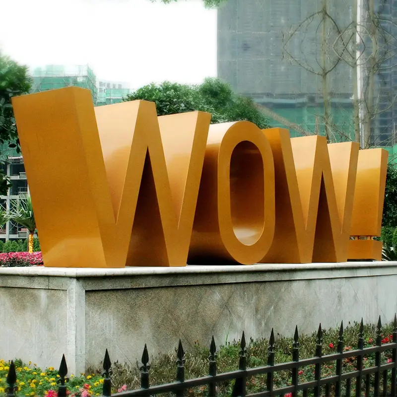 Custom Free Standing Giant Metal Letter Signage Manufacturers, Supplier