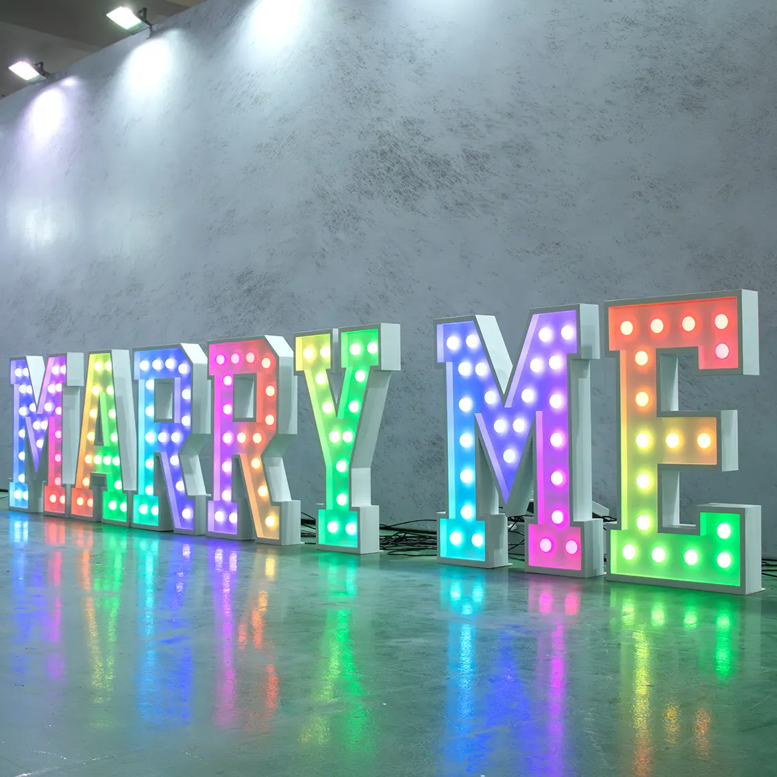 Custom 3ft, 4ft MARRY ME Marquee Letters - LED Wedding Decor from China Suppliers & Factory